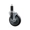 Service Caster 5'' Thermoplastic Rubber Swivel 1-1/4'' Expanding Stem Caster with Brake SCC-EX20S514-TPRB-TLB-114 - alternate 1